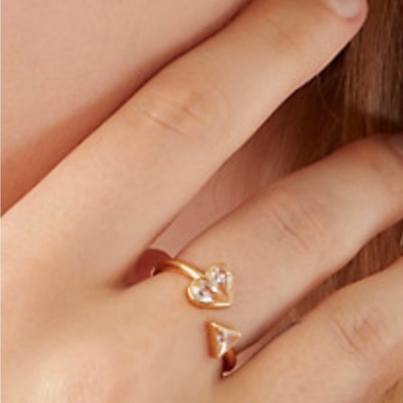 Kate Spade Rock Solid Stone Heart Ring NEW - Picture 4 of 11